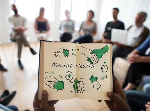 Mental health care sketch diagram